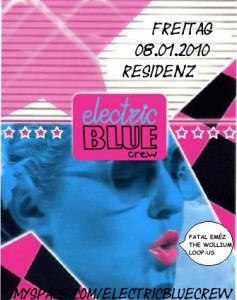 electric blue crew flyer / januar
