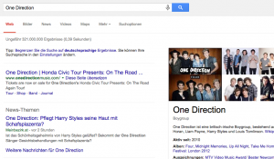 1D Google Suche